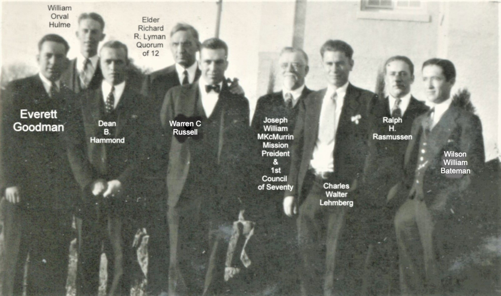 General Authorities & Mission Conference ~ Tucson, Arizona,  1930 December